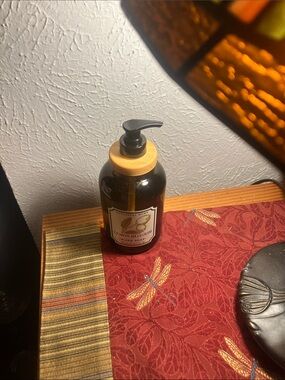 Lemon Blossom Hand Soap in Amber Bottle with Black Pump